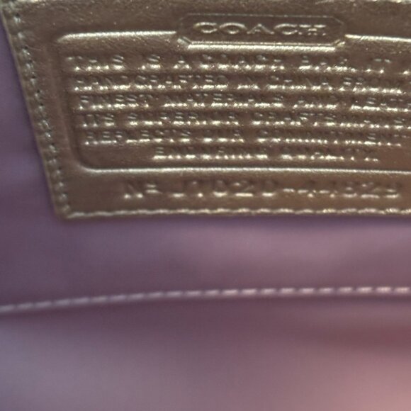 Metallic Gold Coach Crossbody Bag - Picture 9 of 11